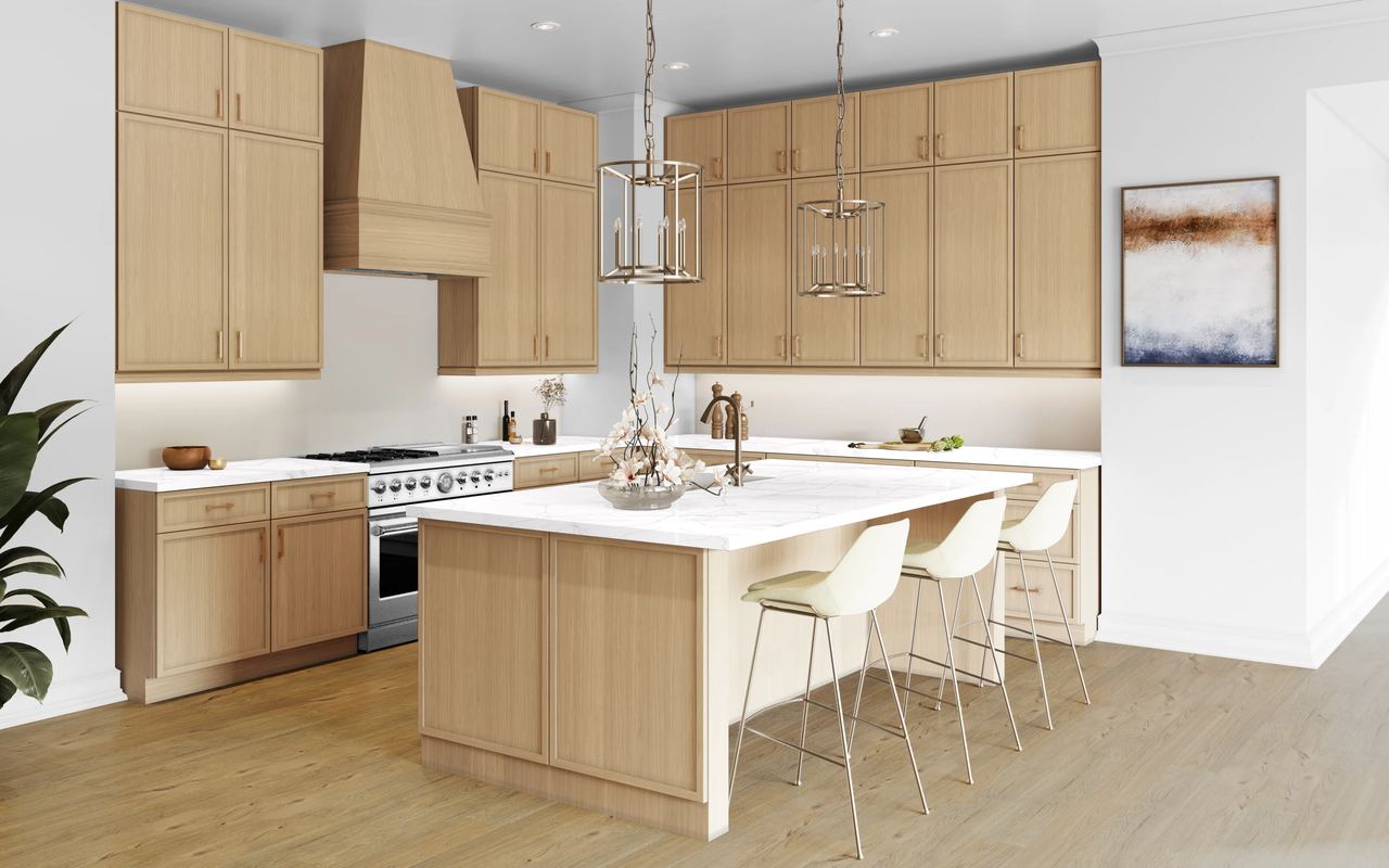 A kitchen with Newport cabinets in Ale