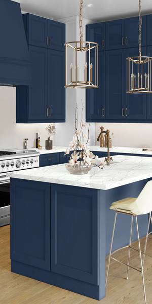 A kitchen with Fashion cabinets in Ocean