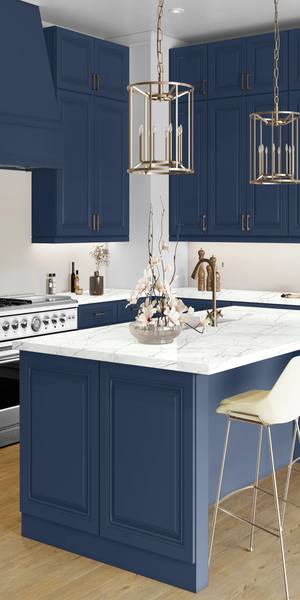 A kitchen with Park Ave cabinets in Ocean