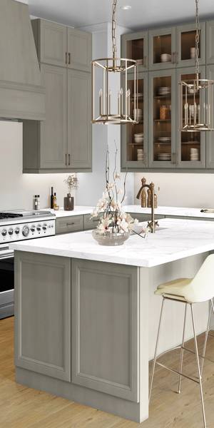 A kitchen with Richmond cabinets in Stone
