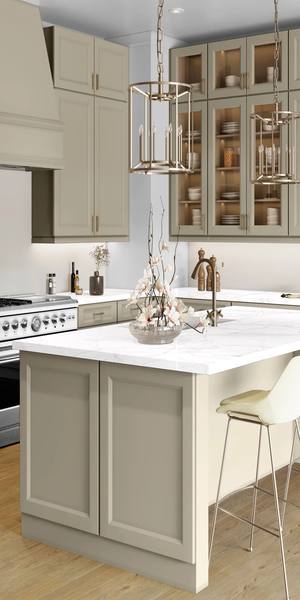 A kitchen with Sydney cabinets in Sahara