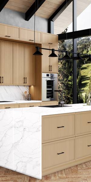 A kitchen with Versailles cabinets in Ale