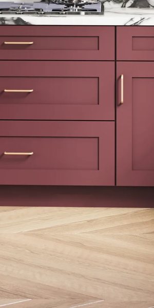 A kitchen with Woodbourne cabinets in Rumors